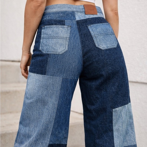 Coach Patchwork Reworked Denim - Picture 1 of 5